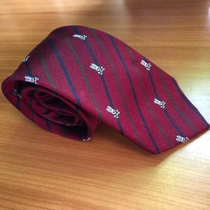 Psycho Bunny Skull and Crossbones Striped Tie